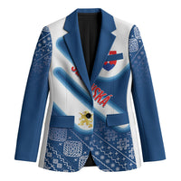Slovenska Independence Day Personalized Blazer Folk Pattern Motifs