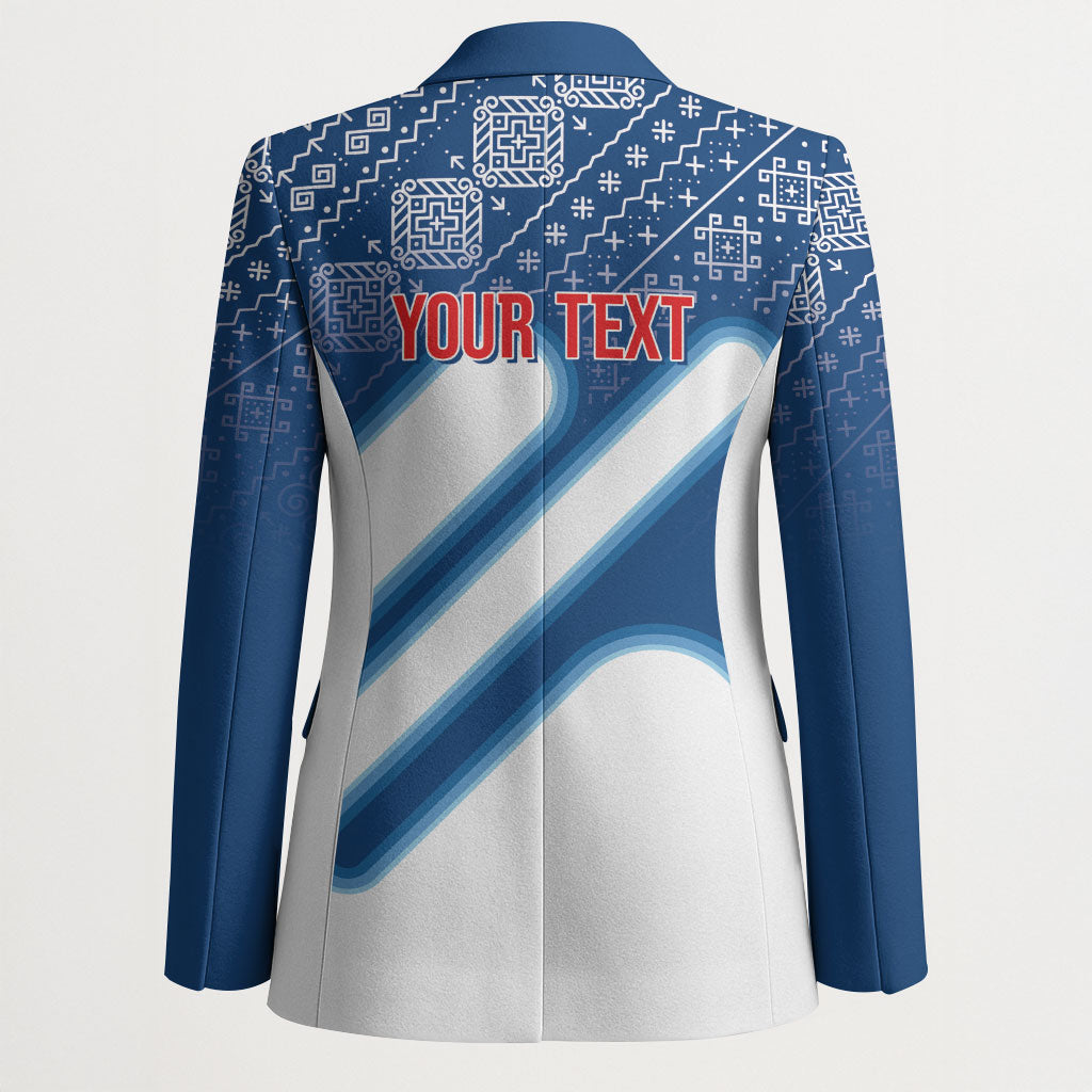 Slovenska Independence Day Personalized Blazer Folk Pattern Motifs