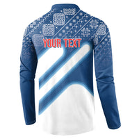 Slovenska Independence Day Personalized Button Sweatshirt Folk Pattern Motifs