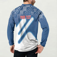 Slovenska Independence Day Personalized Button Sweatshirt Folk Pattern Motifs