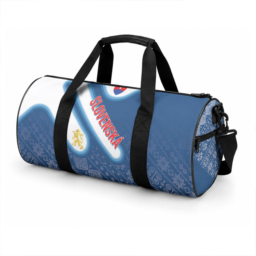 Slovenska Independence Day Duffle Bag Folk Pattern Motifs