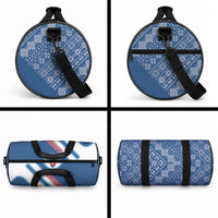 Slovenska Independence Day Duffle Bag Folk Pattern Motifs