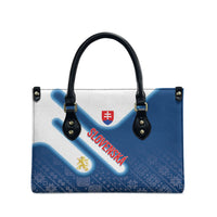 Slovenska Independence Day Leather Bag Folk Pattern Motifs