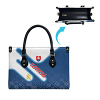 Slovenska Independence Day Leather Bag Folk Pattern Motifs