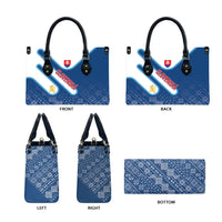 Slovenska Independence Day Leather Bag Folk Pattern Motifs