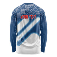 Slovenska Independence Day Personalized Long Sleeve Shirt Folk Pattern Motifs
