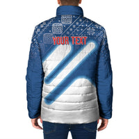 Slovenska Independence Day Personalized Padded Jacket Folk Pattern Motifs