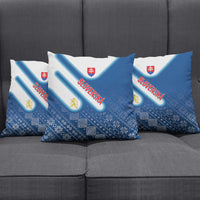 Slovenska Independence Day Pillow Cover Folk Pattern Motifs