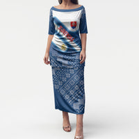 Slovenska Independence Day Personalized Puletasi Folk Pattern Motifs