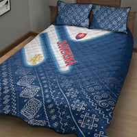 Slovenska Independence Day Quilt Bed Set Folk Pattern Motifs