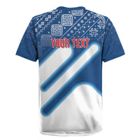 Slovenska Independence Day Personalized Rugby Jersey Folk Pattern Motifs