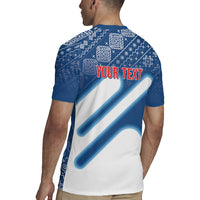 Slovenska Independence Day Personalized Rugby Jersey Folk Pattern Motifs