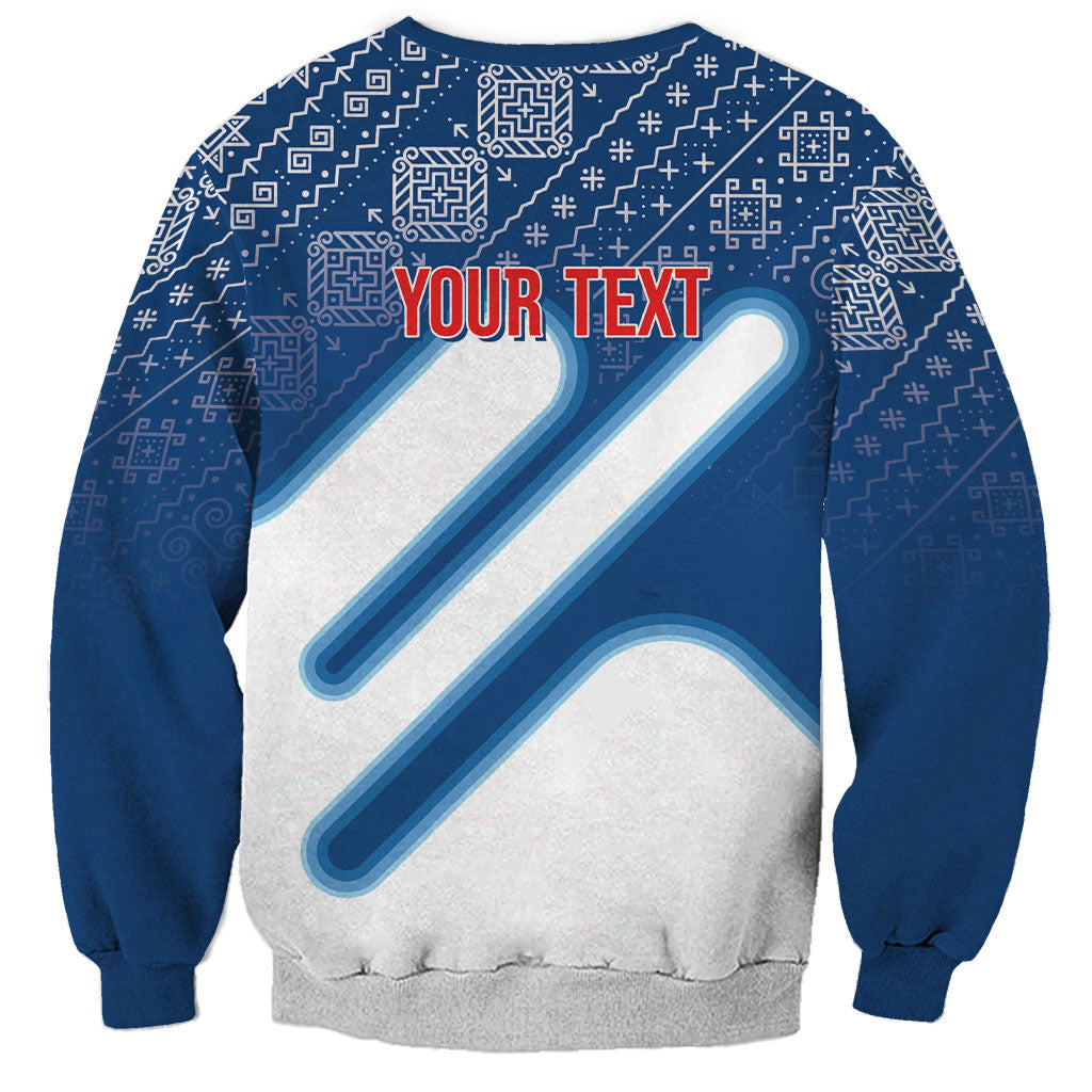 Slovenska Independence Day Personalized Sweatshirt Folk Pattern Motifs