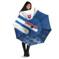 Slovenska Independence Day Umbrella Folk Pattern Motifs