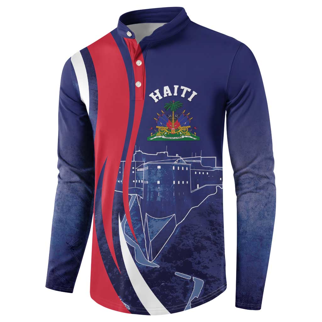 Personalized Haiti Citadelle Laferrière Button Sweatshirt Grunge Style