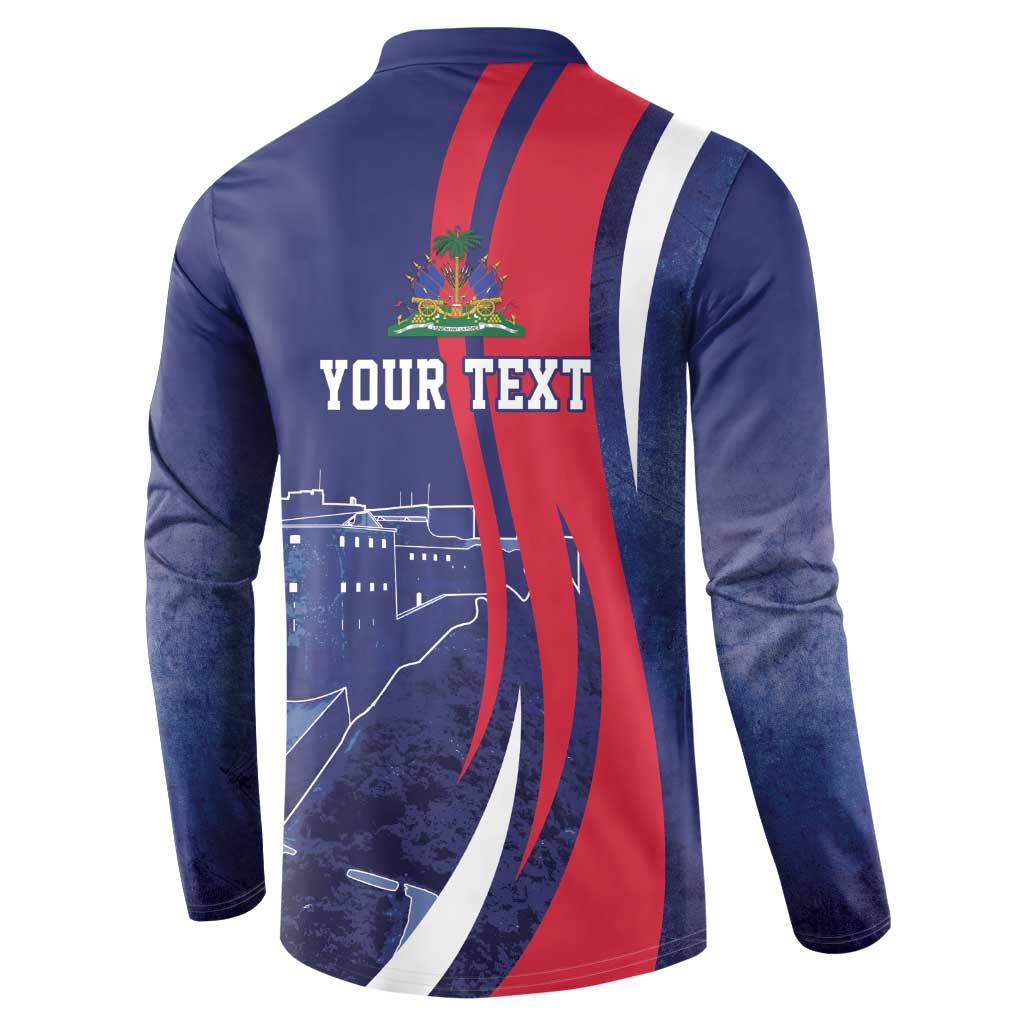 Personalized Haiti Citadelle Laferrière Button Sweatshirt Grunge Style