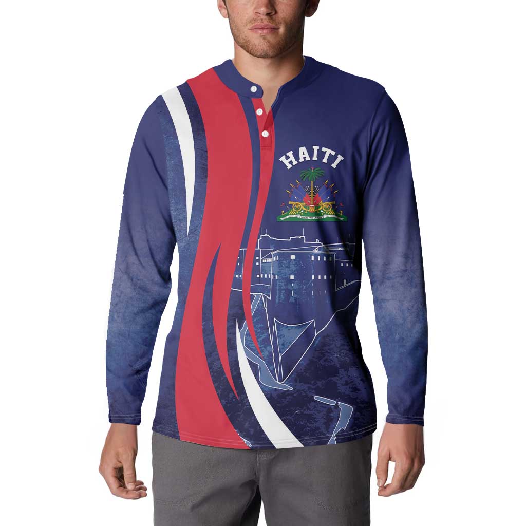 Personalized Haiti Citadelle Laferrière Button Sweatshirt Grunge Style