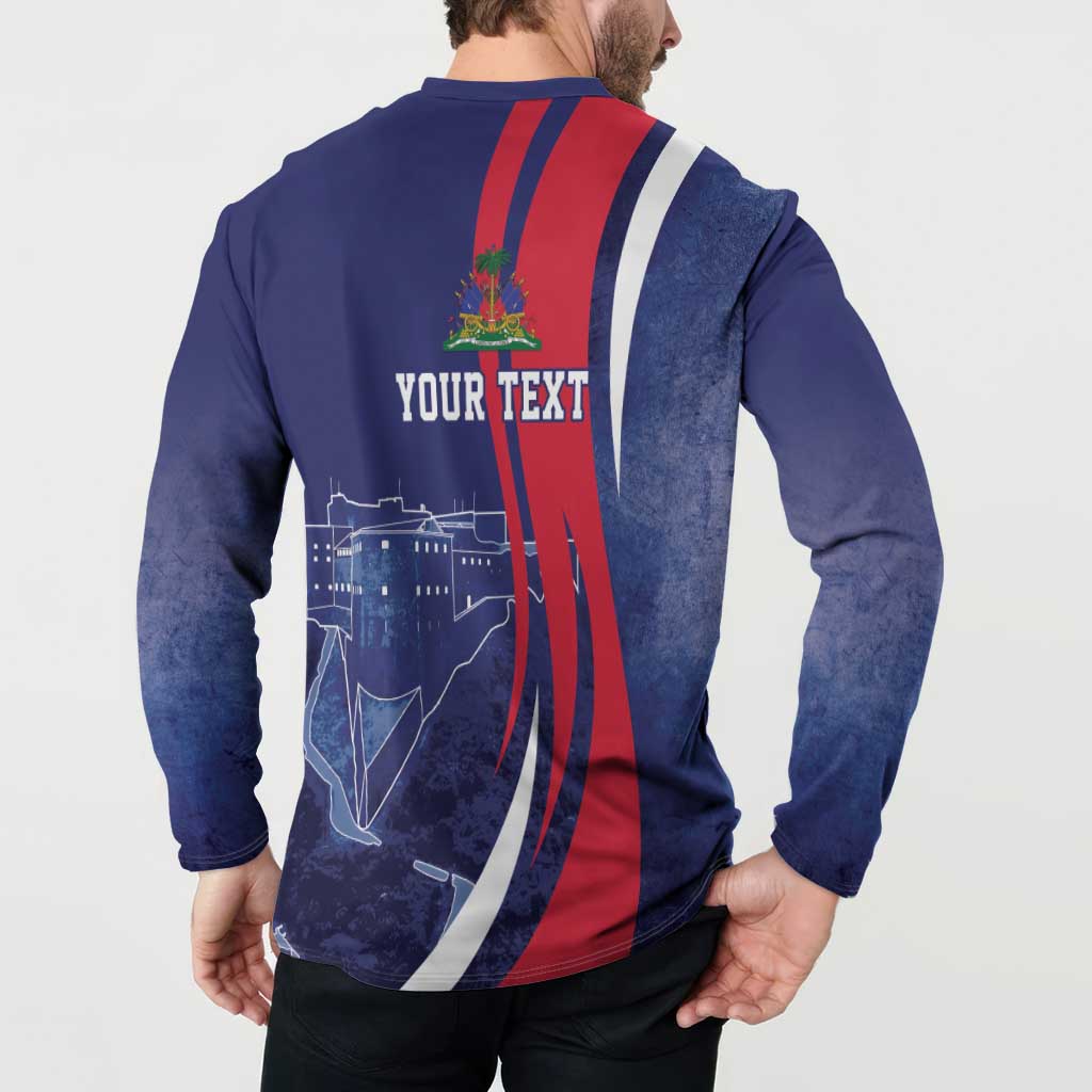 Personalized Haiti Citadelle Laferrière Button Sweatshirt Grunge Style