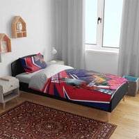 Haiti Personalized Bedding Set Hispaniolan Trogon Tropical Vibes