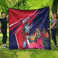 Haiti Personalized Quilt Hispaniolan Trogon Tropical Vibes