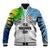 Personalised Malampa Fiji Day Baseball Jacket Gradient Style LT7 - Wonder Print Shop