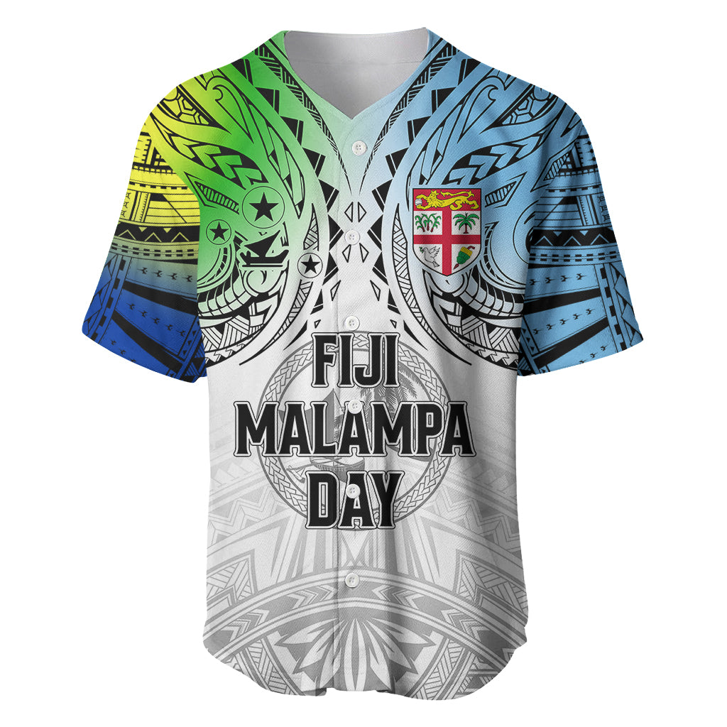 Personalised Malampa Fiji Day Baseball Jersey Gradient Style LT7 - Wonder Print Shop