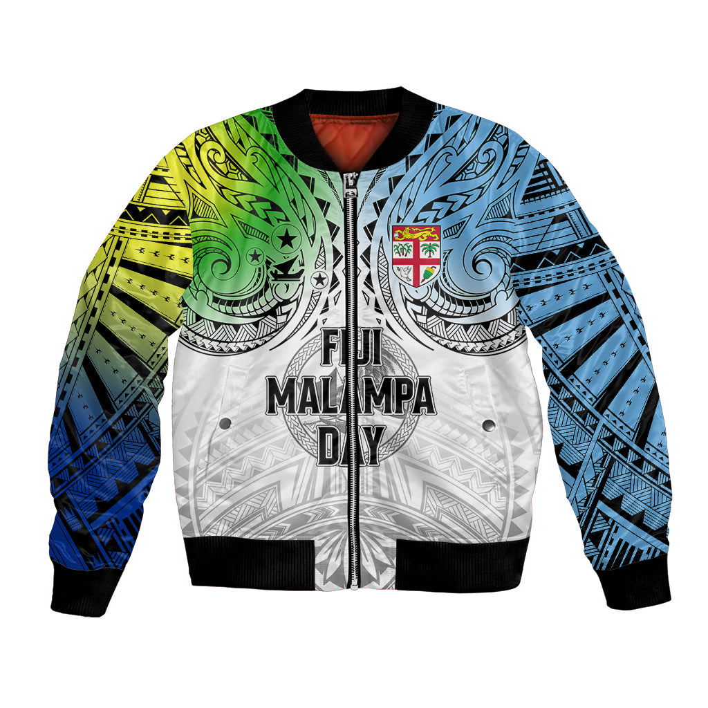 Personalised Malampa Fiji Day Bomber Jacket Gradient Style LT7 - Wonder Print Shop