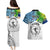 Personalised Malampa Fiji Day Couples Matching Puletasi Dress and Hawaiian Shirt Gradient Style LT7 - Wonder Print Shop