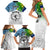 Personalised Malampa Fiji Day Family Matching Short Sleeve Bodycon Dress and Hawaiian Shirt Gradient Style - Wonder Print Shop