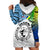 Personalised Malampa Fiji Day Hoodie Dress Gradient Style - Wonder Print Shop