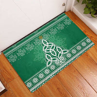 Christmas Ireland Celtic Rubber Doormat Special Xmas Tree - Wonder Print Shop