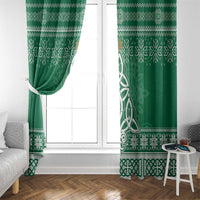 Christmas Ireland Celtic Window Curtain Special Xmas Tree - Wonder Print Shop
