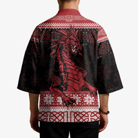 Christmas Wales Celtic Kimono Welsh Dragon Nadolig Llawen - Wonder Print Shop