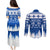 Finland Christmas Hannunvaakuna Tattoo Couples Matching Puletasi Dress and Long Sleeve Button Shirt Hyvaa Joulua - Flag Color LT7 - Wonder Print Shop