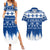 Finland Christmas Hannunvaakuna Tattoo Couples Matching Summer Maxi Dress and Hawaiian Shirt Hyvaa Joulua - Flag Color LT7 - Wonder Print Shop