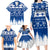 Finland Christmas Hannunvaakuna Tattoo Family Matching Long Sleeve Bodycon Dress and Hawaiian Shirt Hyvaa Joulua - Flag Color LT7 - Wonder Print Shop