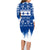 Finland Christmas Hannunvaakuna Tattoo Family Matching Long Sleeve Bodycon Dress and Hawaiian Shirt Hyvaa Joulua - Flag Color LT7 - Wonder Print Shop