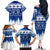 Finland Christmas Hannunvaakuna Tattoo Family Matching Off Shoulder Long Sleeve Dress and Hawaiian Shirt Hyvaa Joulua - Flag Color - Wonder Print Shop