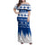 Finland Christmas Hannunvaakuna Tattoo Family Matching Off Shoulder Maxi Dress and Hawaiian Shirt Hyvaa Joulua - Flag Color LT7 - Wonder Print Shop