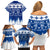 Finland Christmas Hannunvaakuna Tattoo Family Matching Off Shoulder Short Dress and Hawaiian Shirt Hyvaa Joulua - Flag Color LT7 - Wonder Print Shop