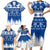 Finland Christmas Hannunvaakuna Tattoo Family Matching Short Sleeve Bodycon Dress and Hawaiian Shirt Hyvaa Joulua - Flag Color - Wonder Print Shop