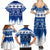 Finland Christmas Hannunvaakuna Tattoo Family Matching Summer Maxi Dress and Hawaiian Shirt Hyvaa Joulua - Flag Color - Wonder Print Shop