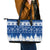 Finland Christmas Hannunvaakuna Tattoo Leather Tote Bag Hyvaa Joulua - Flag Color - Wonder Print Shop