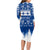 Finland Christmas Hannunvaakuna Tattoo Long Sleeve Bodycon Dress Hyvaa Joulua - Flag Color - Wonder Print Shop