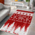 Finland Christmas Hannunvaakuna Tattoo Area Rug Hyvaa Joulua - Red LT7 - Wonder Print Shop