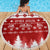 Finland Christmas Hannunvaakuna Tattoo Beach Blanket Hyvaa Joulua - Red LT7 - Wonder Print Shop