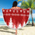 Finland Christmas Hannunvaakuna Tattoo Beach Blanket Hyvaa Joulua - Red LT7 - Wonder Print Shop