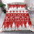 Finland Christmas Hannunvaakuna Tattoo Bedding Set Hyvaa Joulua - Red LT7 - Wonder Print Shop