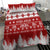 Finland Christmas Hannunvaakuna Tattoo Bedding Set Hyvaa Joulua - Red LT7 - Wonder Print Shop