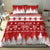 Finland Christmas Hannunvaakuna Tattoo Bedding Set Hyvaa Joulua - Red LT7 - Wonder Print Shop